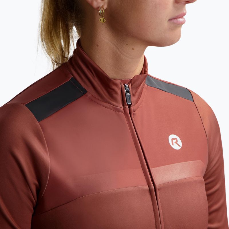Dámský cyklistický dres longsleeve Rogelli Mono chutney 3