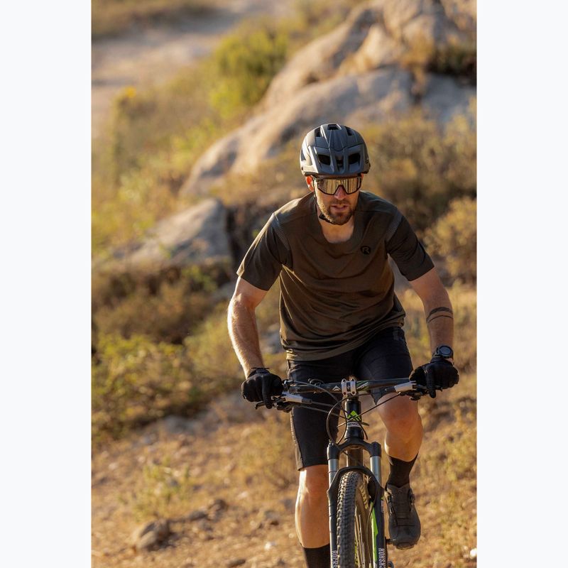 Pánský cyklistický dres  Rogelli Advntr Distance green/black 9