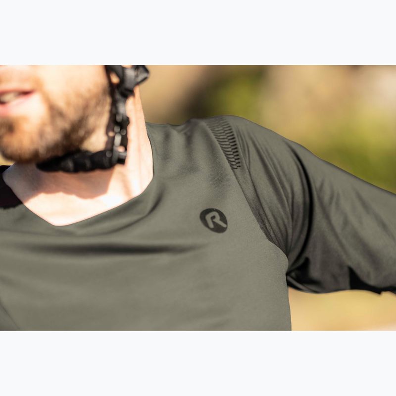 Pánský cyklistický dres  Rogelli Advntr Distance green/black 10