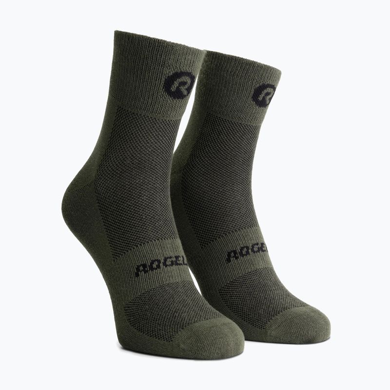 Ponožky Rogelli Core Combi ponožky 3 páry black/white/army green 4