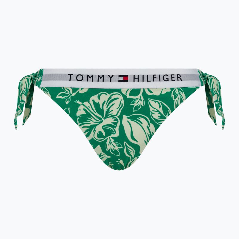 Spodní díl plavek Tommy Hilfiger Cheeky Side Tie Bikini Print vintage tropical olympic green