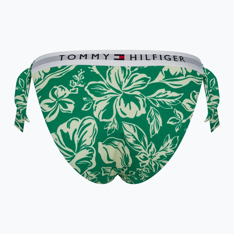 Spodní díl plavek Tommy Hilfiger Cheeky Side Tie Bikini Print vintage tropical olympic green 2