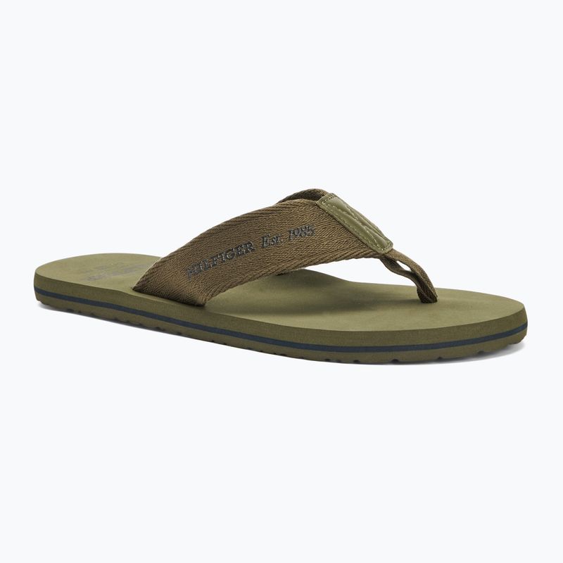 Pánské žabky Tommy Hilfiger 85 Beach Sandal army green