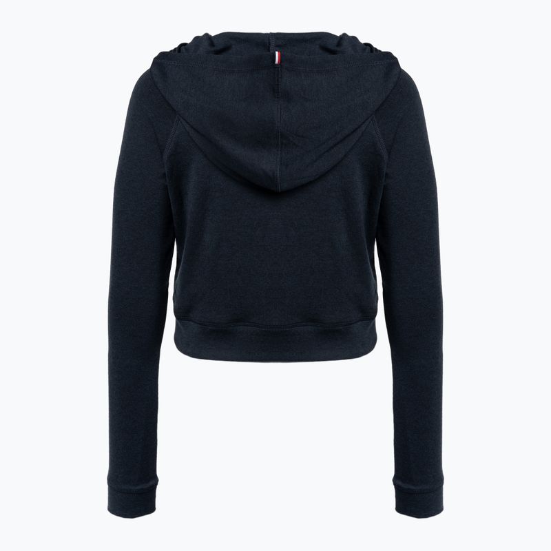 Dámská tréninková mikina Tommy Hilfiger Slim Soft Hoodie modrá 8
