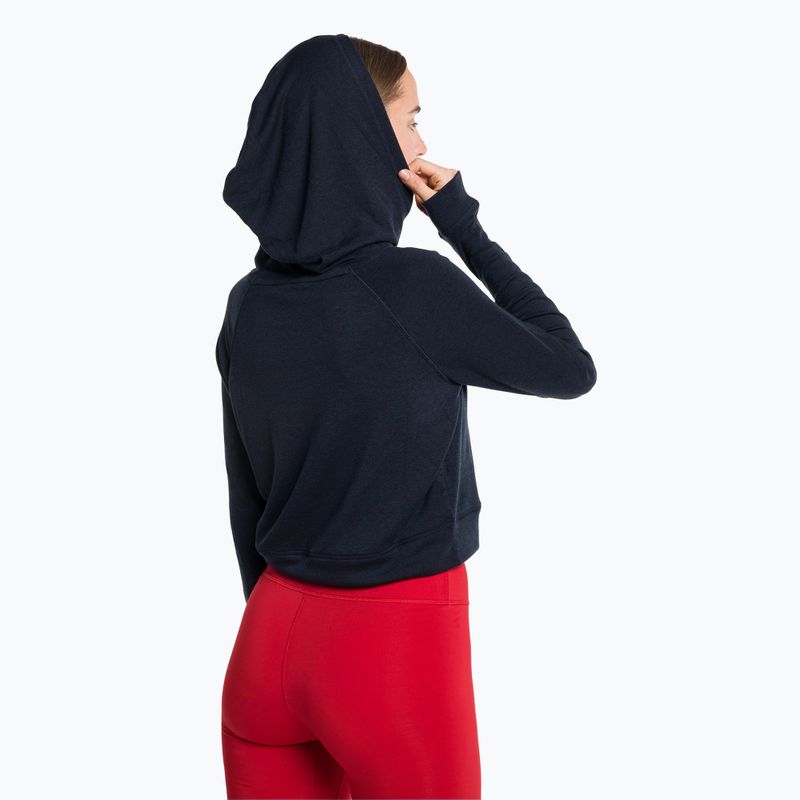 Dámská tréninková mikina Tommy Hilfiger Slim Soft Hoodie modrá 3