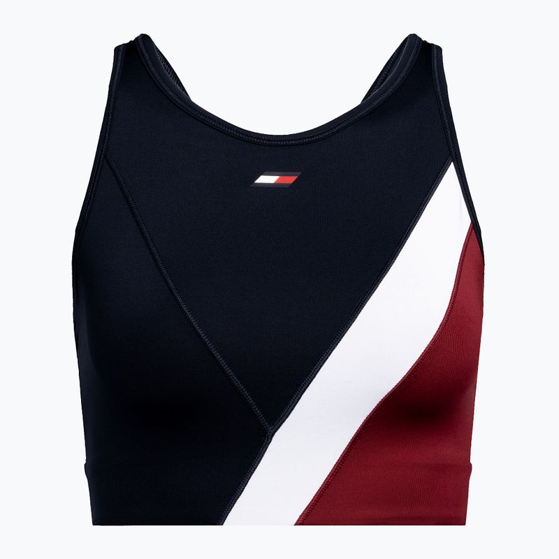 Fitness podprsenka Tommy Hilfiger Mid Intensity Rwb Colour-Block blue 5