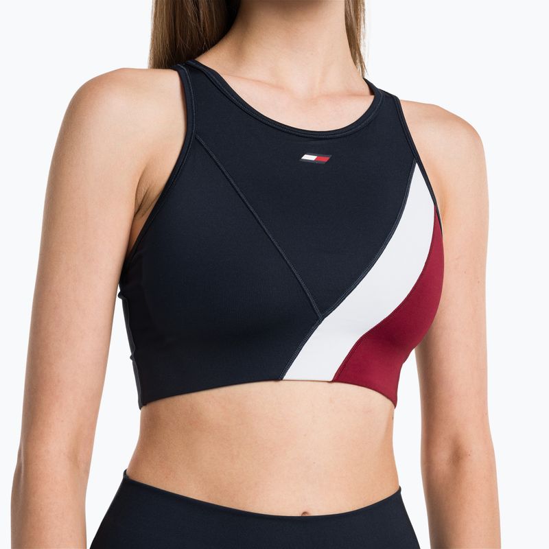 Fitness podprsenka Tommy Hilfiger Mid Intensity Rwb Colour-Block blue 4