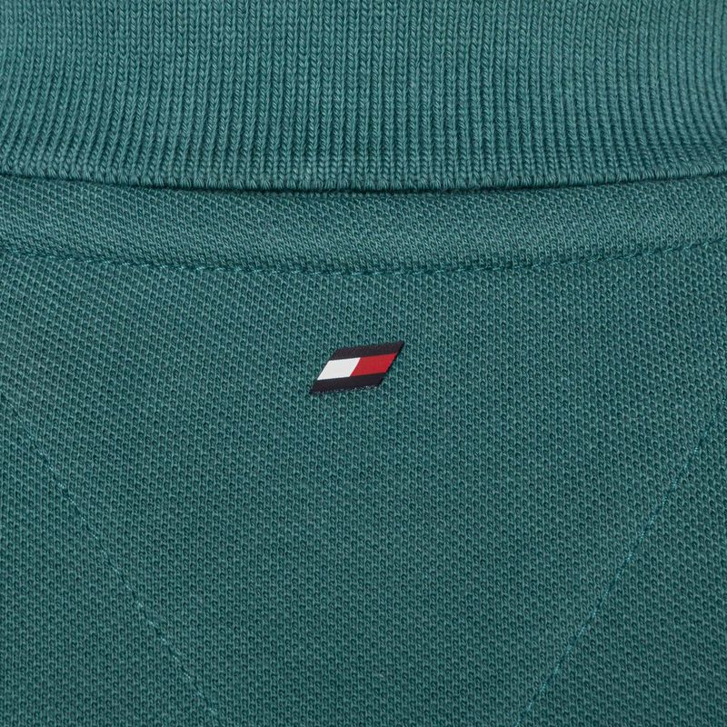 Tommy Hilfiger pánské tréninkové tričko Textured Tape Polo zelené 8