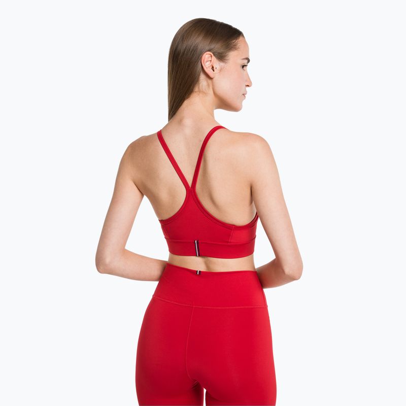 Tommy Hilfiger Essentials Low Int fitness podprsenka červená 3