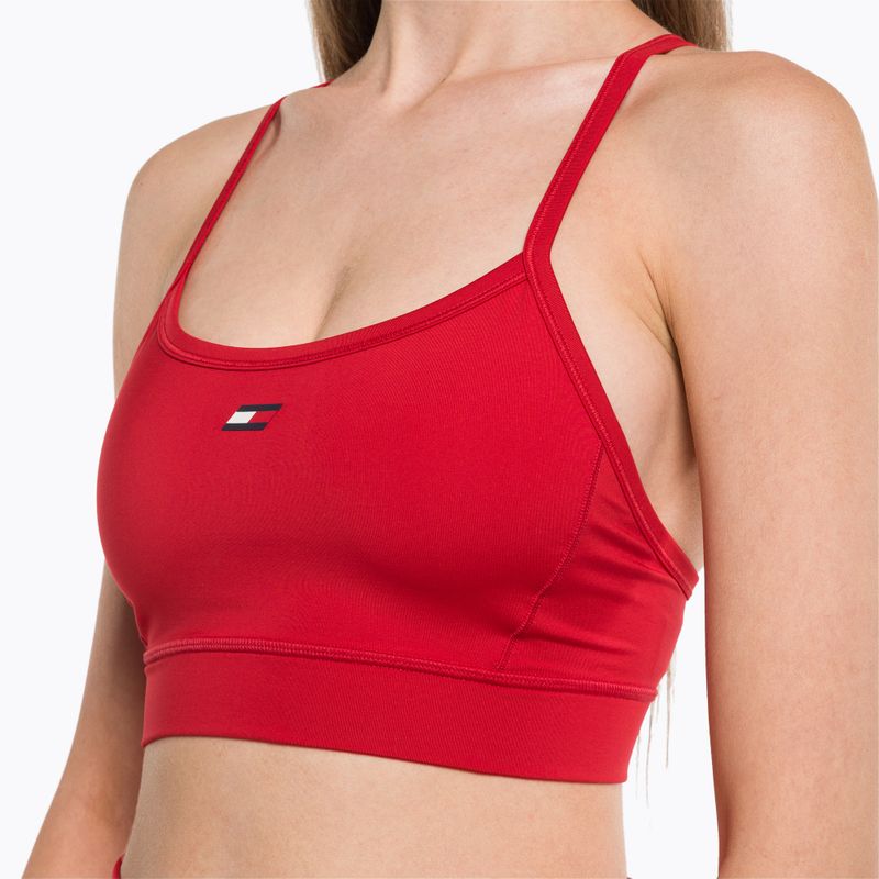 Tommy Hilfiger Essentials Low Int fitness podprsenka červená 4