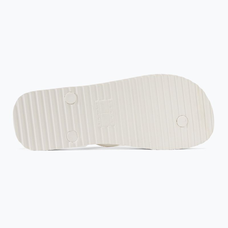 Dámské žabky Tommy Jeans Logo Flip Flop ecru 4