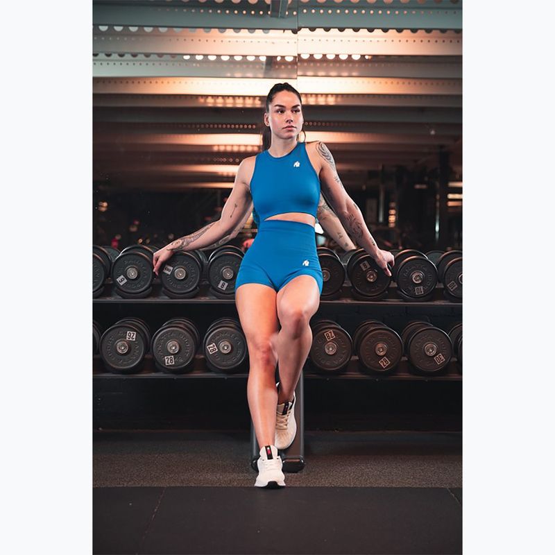 Dámské fitness tílko  Gorilla Wear Olivia Crop blue 5