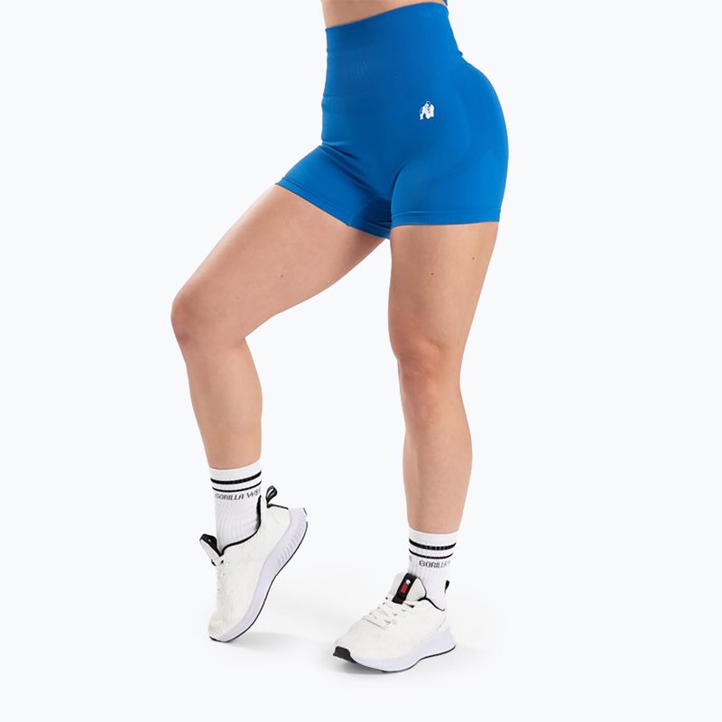 Dámské fitness šortky Gorilla Wear Olivia blue 4