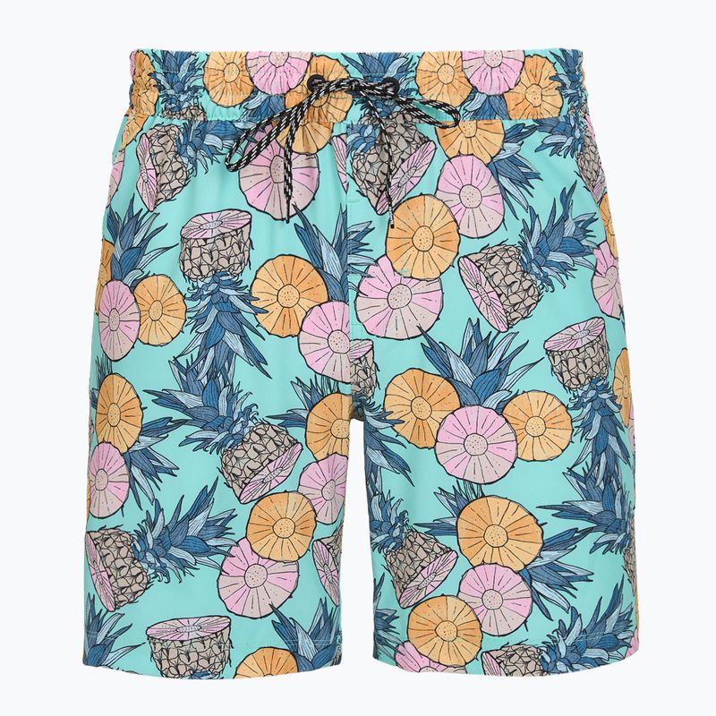 Pánské koupací šortky Hurley Bahia Volley Swim Short Blue/Aqua