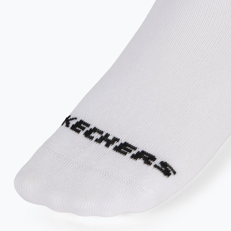 Dětské ponožky SKECHERS Non Terry No Show 3 páry white traditional 4