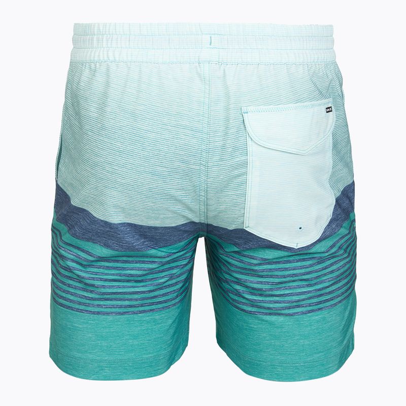 Pánské koupací šortky Hurley Epic Ombre Volley Swim Short Teal Tint 2
