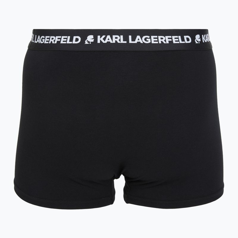 Pánské boxerky KARL LAGERFELD Logo Trunk 3 páry black 3