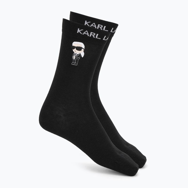 Sada pánských boxerek + ponožek KARL LAGERFELD Ikon Trunk aop karl dot black 5