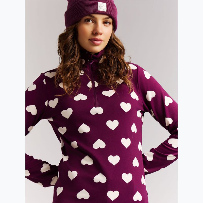 Dámská fleecová mikina Protest PRTSwana 1/4 Zip Active current purple 5