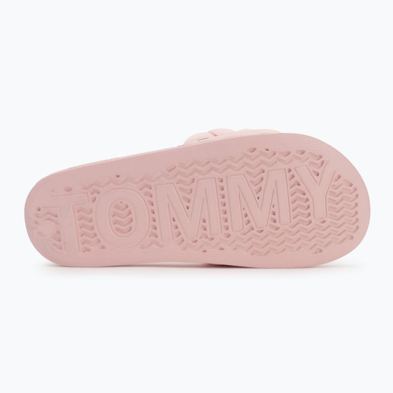 Dámské nazouváky Tommy Jeans Braided Slide delicate pink 4