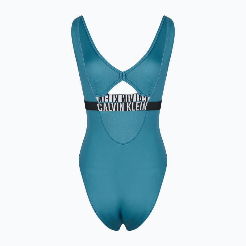Dámské plavky Calvin Klein KW0KW02746 Intense Power One Piece Fashion Fit storm blue 2