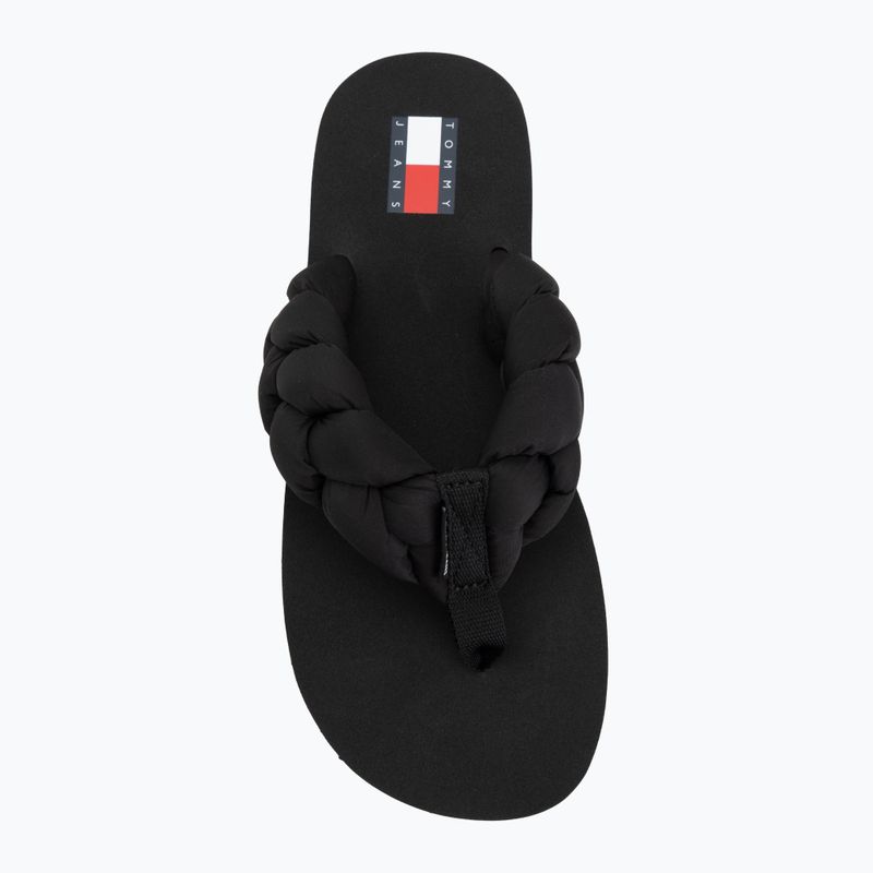 Dámské žabky Tommy Hilfiger Braided Thong black 5