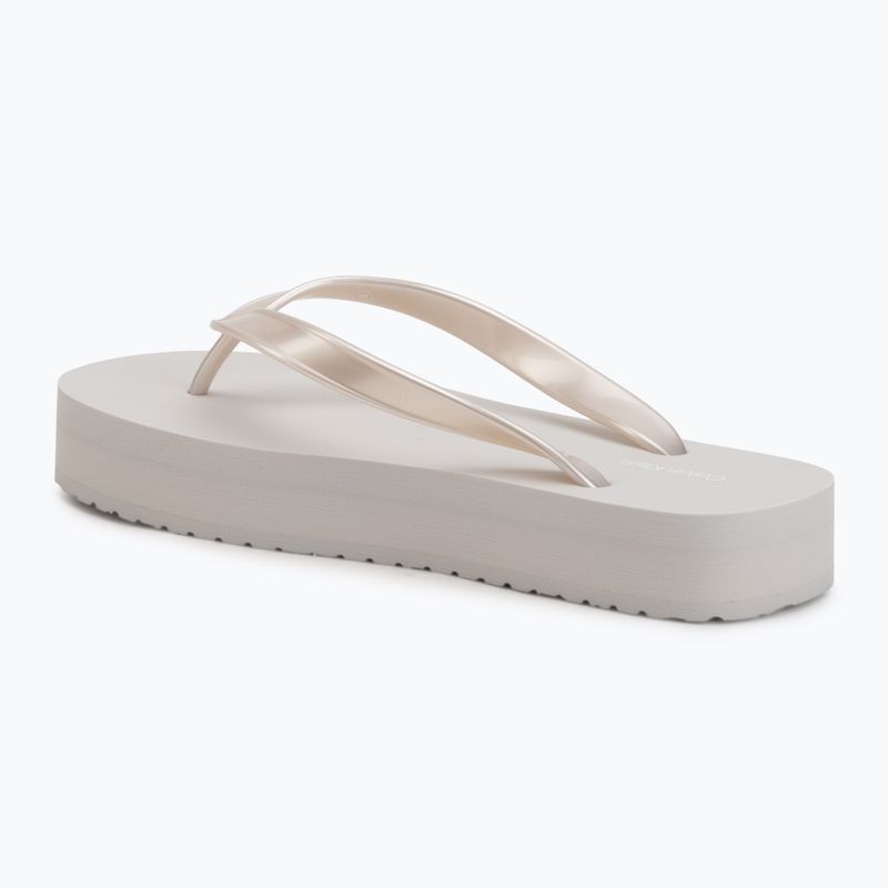 Dámské žabky Calvin Klein HW0HW03120 Flatform silver 3