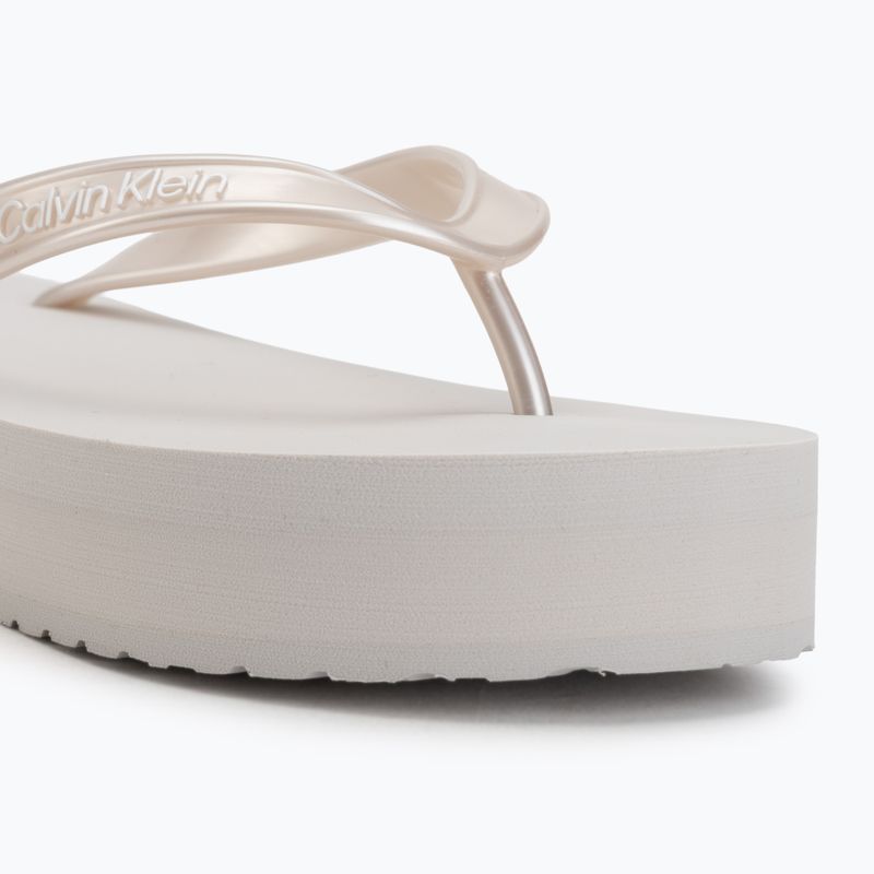Dámské žabky Calvin Klein HW0HW03120 Flatform silver 7