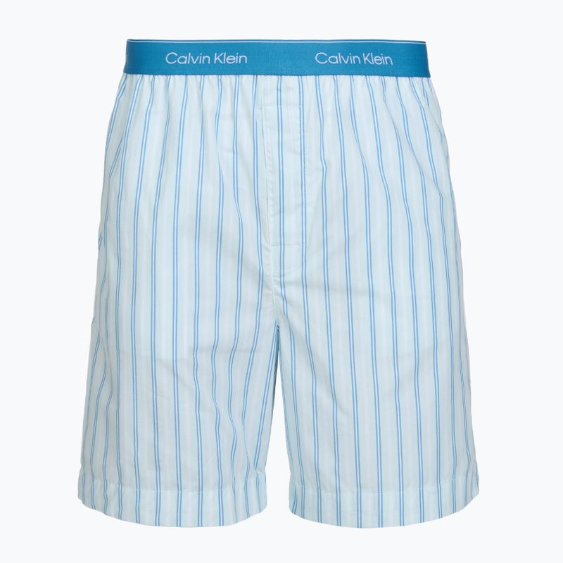 Pánské pyžamo Calvin Klein LV00NM2903 classic white top/aurora stripe 6