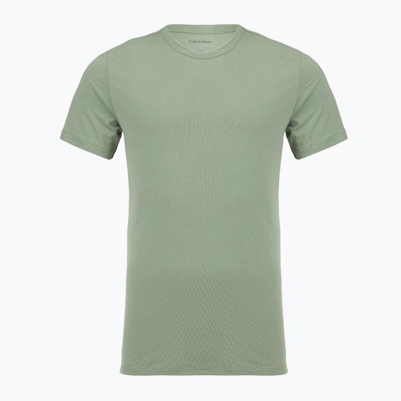 Pánské tričko Calvin Klein LV00NB4185 Crew Neck 3 pcs. black in sea spray emb/sea spray in 6