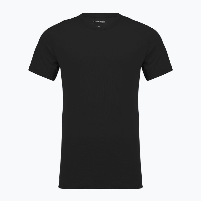 Pánské tričko Calvin Klein LV00NB4185 Crew Neck 3 pcs. black in sea spray emb/sea spray in 7