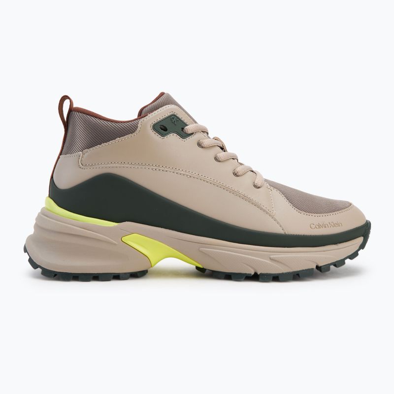 Pánské boty Calvin Klein YM0YM01418 Hike Runner Mid Laceup Tech Mix desert taupe/smog/sorrel/thyme 2