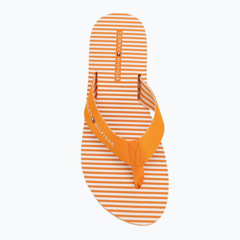 Dámské žabky Tommy Hilfiger Ithaca Stripe Summer orange hype 5