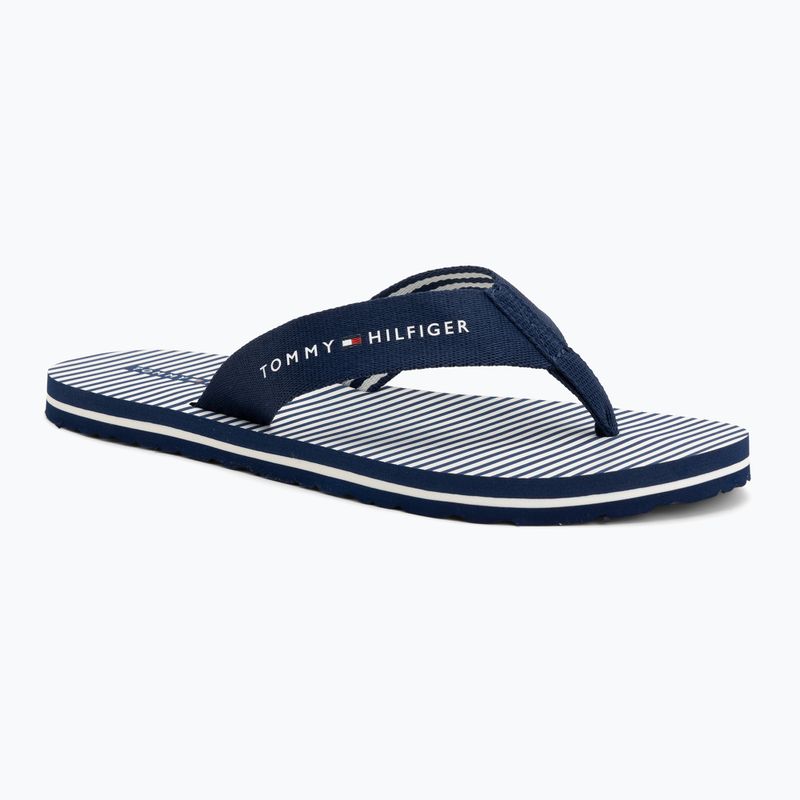 Dámské žabky Tommy Hilfiger Ithaca Stripe Summer preppy navy