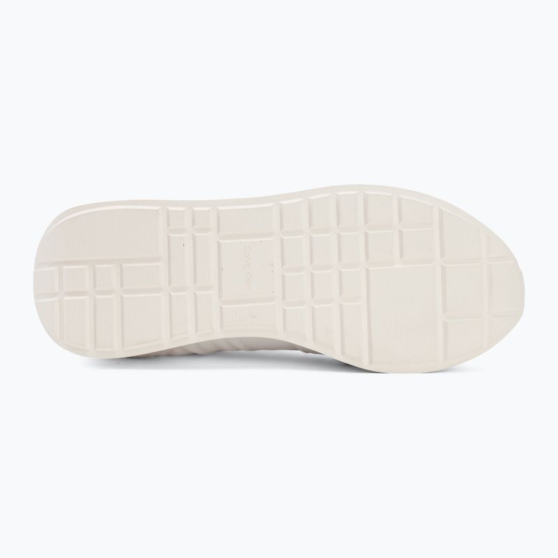 Pánské boty Calvin Klein YM0YM01414 Retro Runner Sock Laceup Mix mat bright white/light grey 4