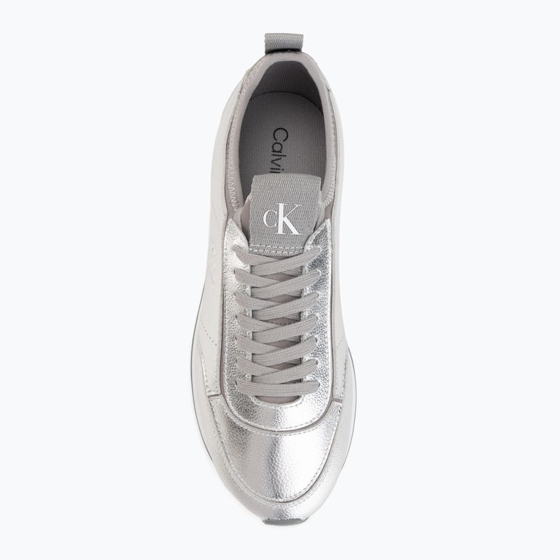 Dámské boty Calvin Klein HW0HW03287 Retro Runner Metallic silver 5