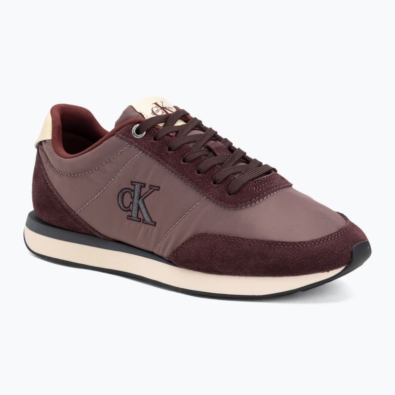 Pánské boty Calvin Klein YM0YM01361 Retro Runner Ess Mix Mat bordeaux/peppercorn/vanilla