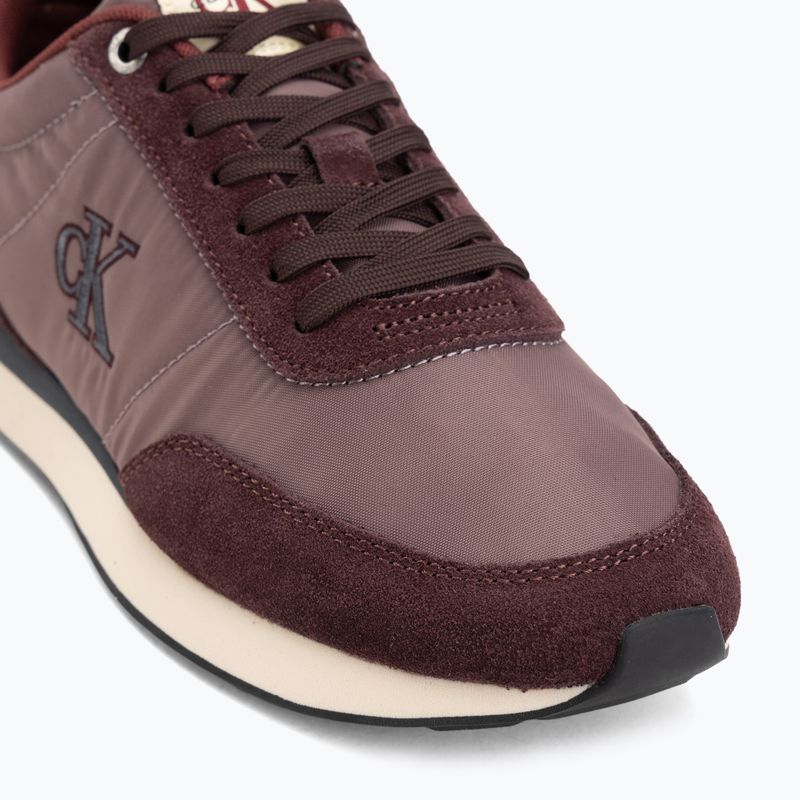 Pánské boty Calvin Klein YM0YM01361 Retro Runner Ess Mix Mat bordeaux/peppercorn/vanilla 7