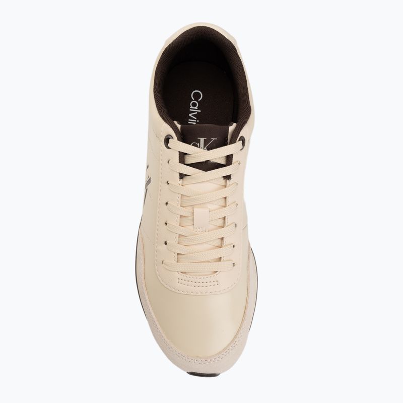 Dámské boty Calvin Klein HW0HW03248 Retro Runner Essential Leather light cashew/rocky brown 5