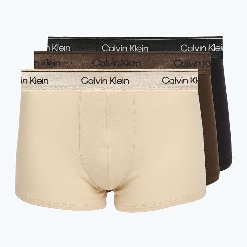 Pánské boxerky Calvin Klein LV00NB4575 Trunk black/brown cork/river sand