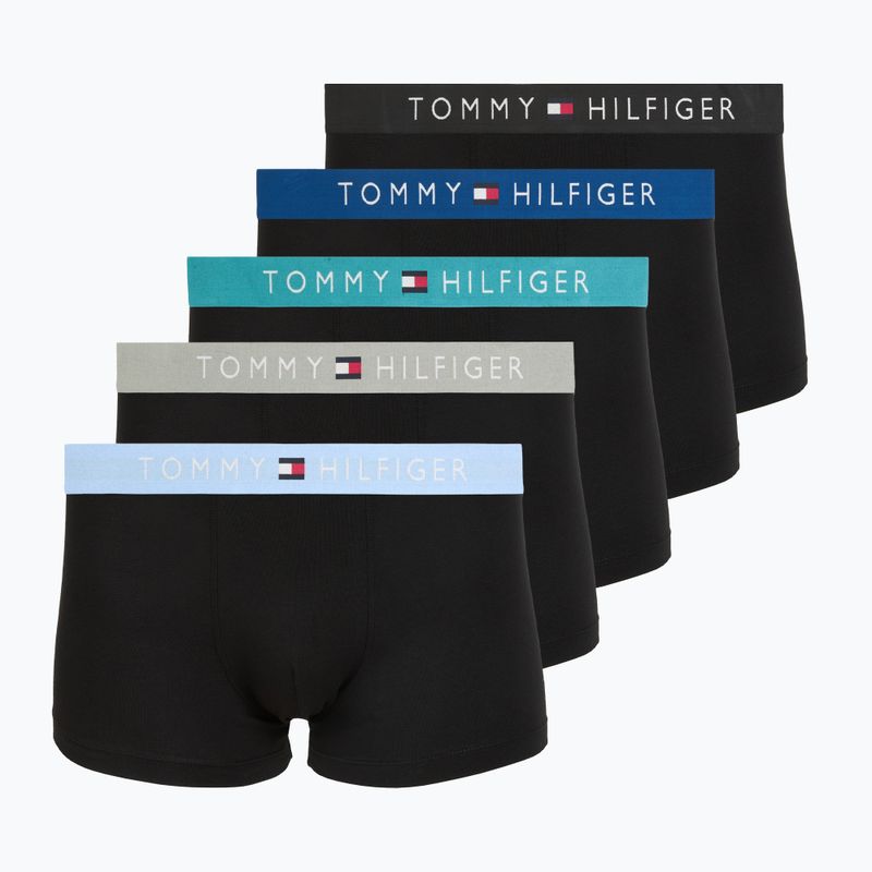 Pánské boxerky Tommy Hilfiger Trunk black/ant silver/ves blue/opu bl/haz te