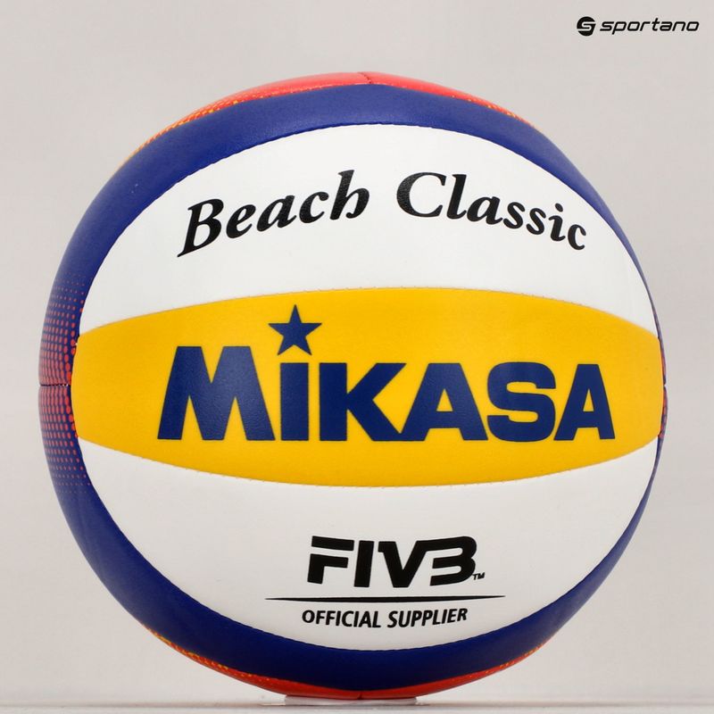 Volejbalový míč Mikasa BV1.550C white/blue/yellow/orange velikost 1,5 5