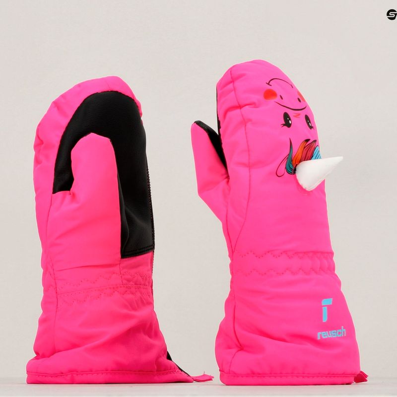 Dětské lyžařské rukavice Reusch Sweety Mitten pink unicorn 11