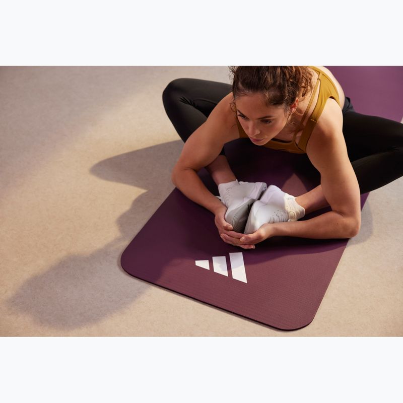 Fitness podložka adidas Fitness 7 mm maroon 8