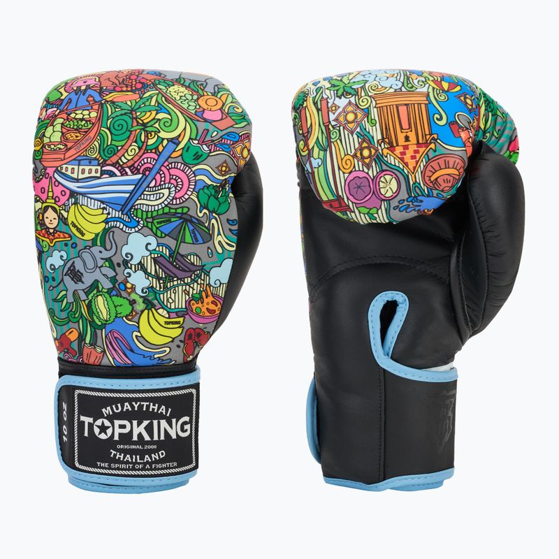 Boxerské rukavice  Top King Boxing Culture black TKBGCT-TH-SL-BK