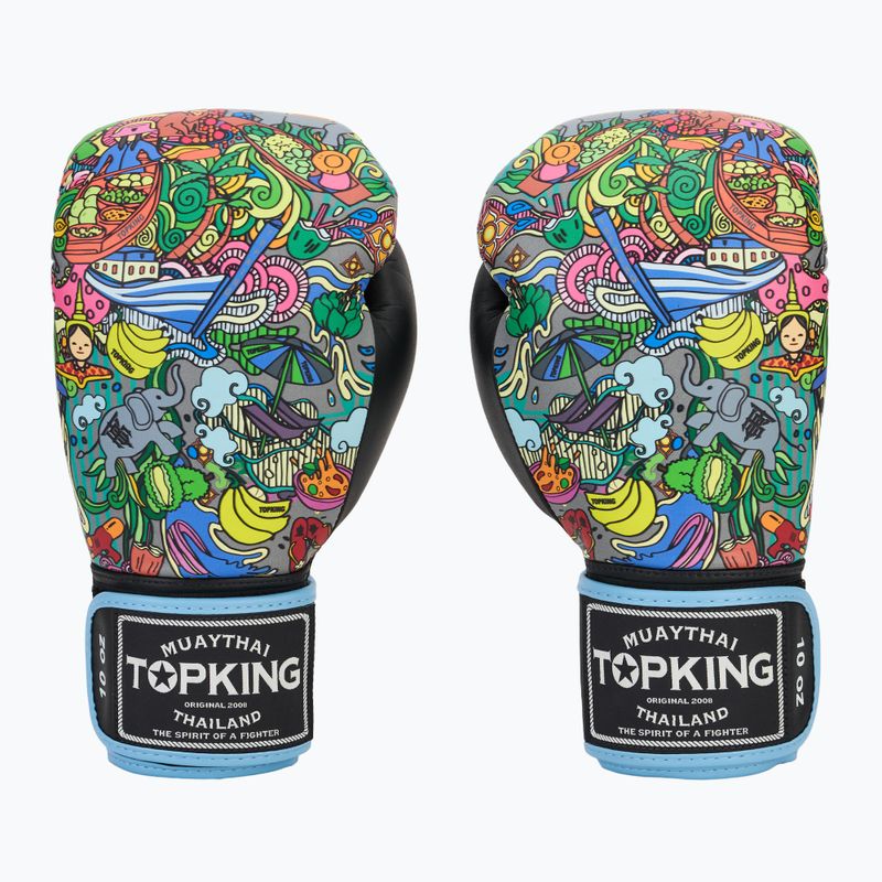 Boxerské rukavice  Top King Boxing Culture black TKBGCT-TH-SL-BK 2