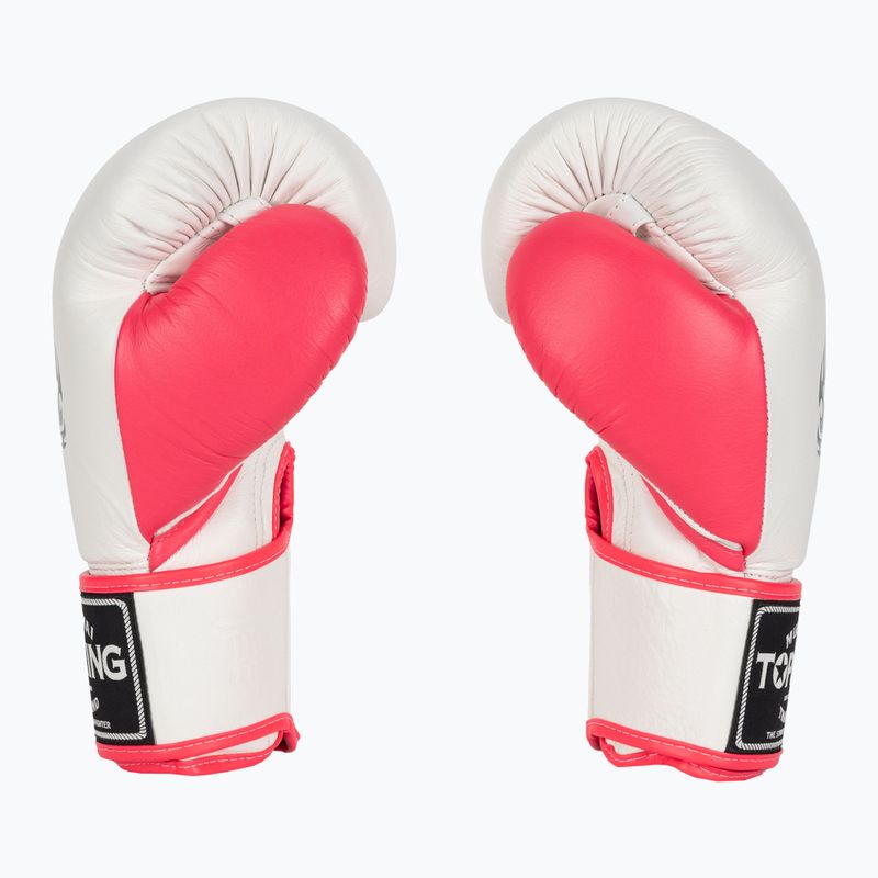 Boxerské rukavice Top King Boxing Reborn bílé/růžové 4