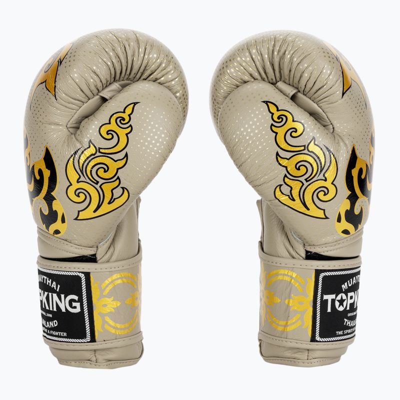 Boxerské rukavice Top King Kanok beige 4