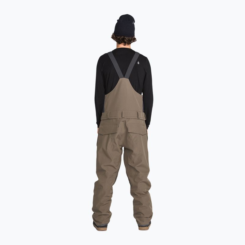 Pánské snowboardové kalhoty Volcom Roan Bib Overall teak 2