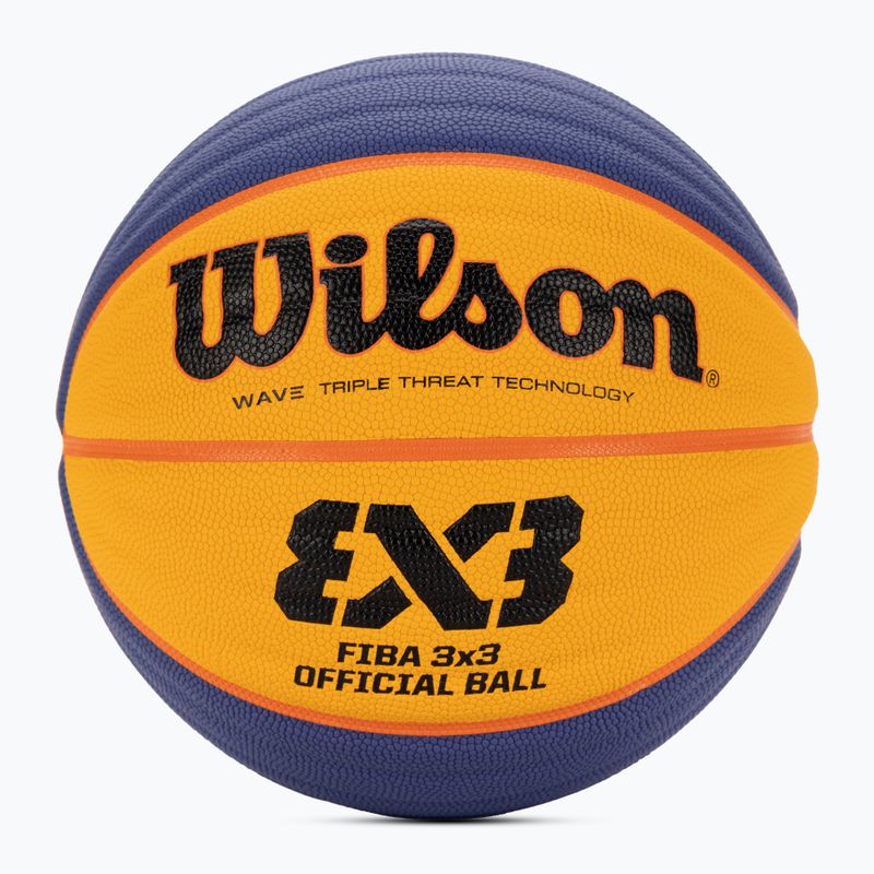 Basketbalový míč Wilson Fiba 3x3 Game blue/yellow velikost 6